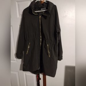 Athleta Green Parka Jacket 1XL